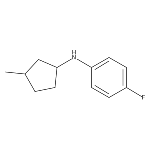 4-fluoro-N-(3-methylcyclopentyl)aniline结构式