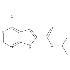 Isopropyl 4-chloro-7H-pyrrolo[2,3-d]pyrimidine-6-carboxylate Structure