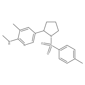 N,3-dimethyl-5-[1-(p-tolylsulfonyl)pyrrolidin-2-yl]pyridin-2-amine Structure