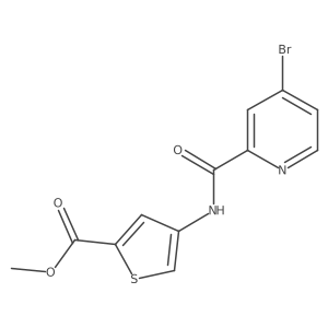 Methyl 4-(4-bromopicolinamido)thiophene-2-carboxylate Structure