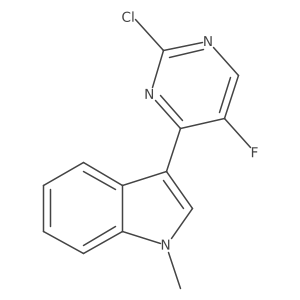 3-(2-chloro-5-fluoropyrimidin-4-yl)-1-methyl-1H-indole Structure