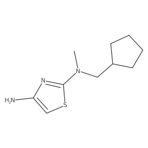 N2-(Cyclopentylmethyl)-N2-methylthiazole-2,4-diamine Structure