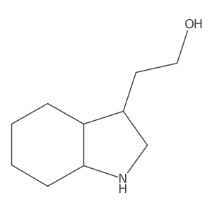 2-(2,3,3a,4,5,6,7,7a-octahydro-1H-indol-3-yl)ethanol结构式