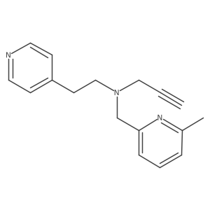 [(6-Methylpyridin-2-yl)methyl](prop-2-yn-1-yl)[2-(pyridin-4-yl)ethyl]amine Structure