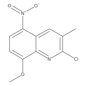 2-Chloro-8-methoxy-3-methyl-5-nitroquinoline结构式