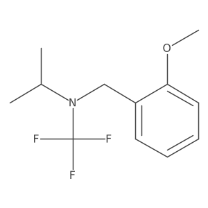 N-(2-methoxybenzyl)-N-(trifluoromethyl)propan-2-amine结构式