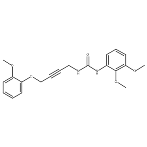 1-(2,3-Dimethoxyphenyl)-3-(4-(2-methoxyphenoxy)but-2-yn-1-yl)urea结构式