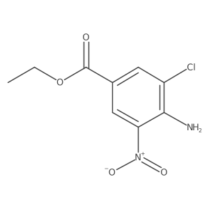 Ethyl 4-amino-3-chloro-5-nitrobenzoate结构式