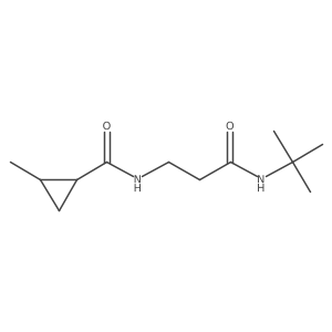 n-(3-(Tert-butylamino)-3-oxopropyl)-2-methylcyclopropane-1-carboxamide结构式