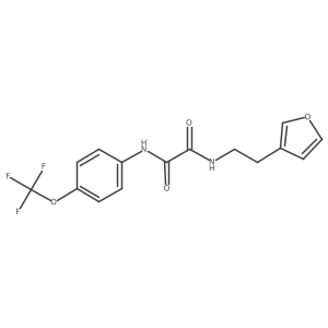 N1-(2-(furan-3-yl)ethyl)-N2-(4-(trifluoromethoxy)phenyl)oxalamide Structure