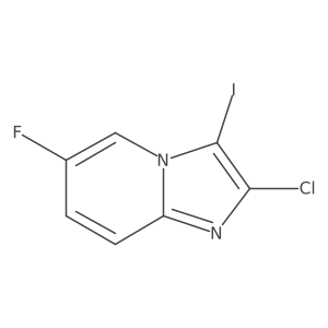 2-Chloro-6-fluoro-3-iodoimidazo[1,2-A]pyridine Structure