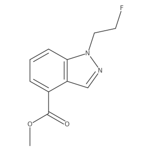 1-(2-Fluoroethyl)-1H-indazole-4-carboxylic acid methyl ester Structure