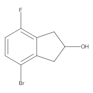 4-bromo-7-fluoro-2,3-dihydro-1H-inden-2-ol结构式