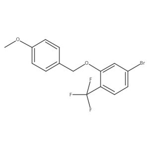 4-Bromo-2-[(4-methoxyphenyl)methoxy]-1-(trifluoromethyl)benzene Structure