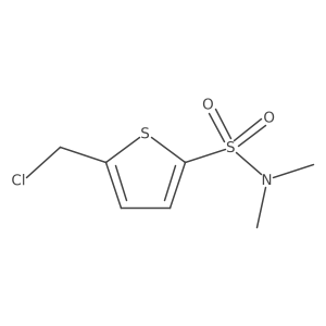 5-(chloromethyl)-N,N-dimethylthiophene-2-sulfonamide Structure