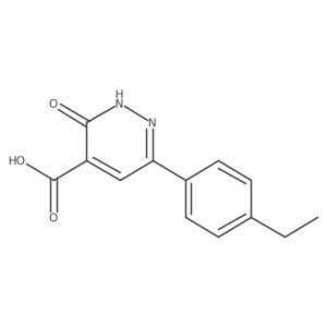 6-(4-Ethylphenyl)-3-oxo-2,3-dihydropyridazine-4-carboxylic acid Structure