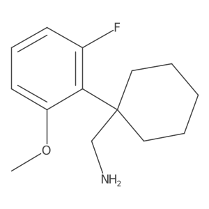 [1-(2-Fluoro-6-methoxyphenyl)cyclohexyl]methanamine结构式