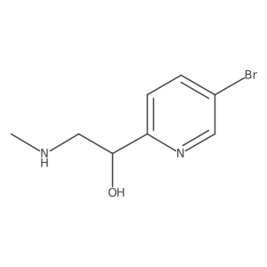 1-(5-Bromopyridin-2-yl)-2-(methylamino)ethan-1-ol Structure