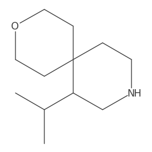 7-(Propan-2-yl)-3-oxa-9-azaspiro[5.5]undecane结构式