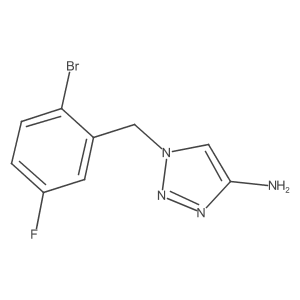 1-[(2-bromo-5-fluorophenyl)methyl]-1H-1,2,3-triazol-4-amine结构式