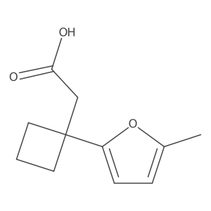 2-[1-(5-Methylfuran-2-yl)cyclobutyl]acetic acid Structure