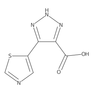 5-(1,3-thiazol-5-yl)-1H-1,2,3-triazole-4-carboxylic acid Structure