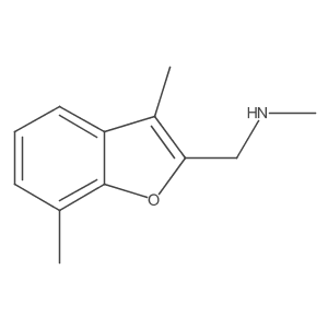 [(3,7-Dimethyl-1-benzofuran-2-yl)methyl](methyl)amine结构式