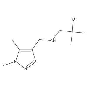 1-{[(1,5-dimethyl-1H-pyrazol-4-yl)methyl]amino}-2-methylpropan-2-ol结构式