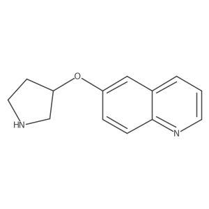6-(Pyrrolidin-3-yloxy)quinoline结构式