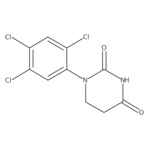 1-(2,4,5-Trichlorophenyl)hexahydropyrimidine-2,4-dione结构式