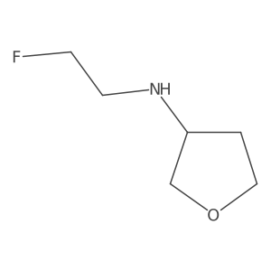 N-(2-fluoroethyl)oxolan-3-amine结构式