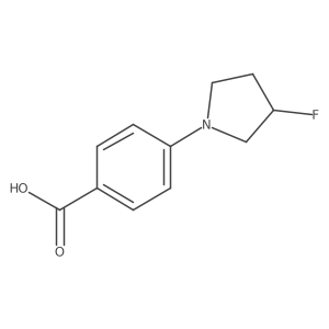 4-(3-Fluoropyrrolidin-1-yl)benzoic acid Structure
