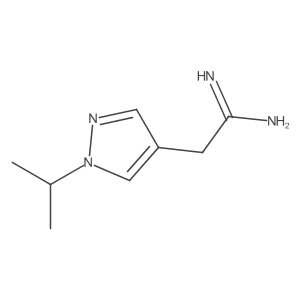 2-[1-(Propan-2-yl)-1h-pyrazol-4-yl]ethanimidamide Structure