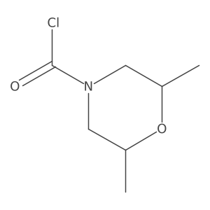 (2R,6S)-2,6-dimethylmorpholine-4-carbonyl chloride结构式