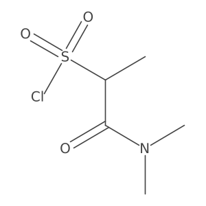 1-(Dimethylcarbamoyl)ethane-1-sulfonyl chloride结构式