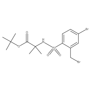 Tert-butyl 2-[[4-bromo-2-(bromomethyl)phenyl]sulfonylamino]-2-methylpropanoate Structure