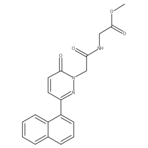 methyl N-{[3-(naphthalen-1-yl)-6-oxopyridazin-1(6H)-yl]acetyl}glycinate Structure