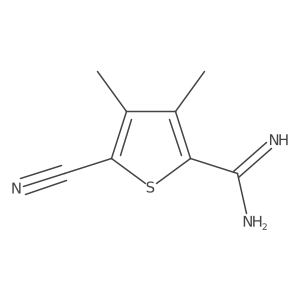 5-Cyano-3,4-dimethyl-2-thiophenecarboximidamide Structure