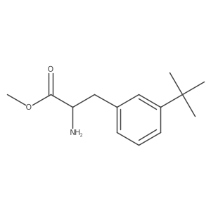 Methyl (2S)-2-amino-3-(3-tert-butylphenyl)propanoate结构式