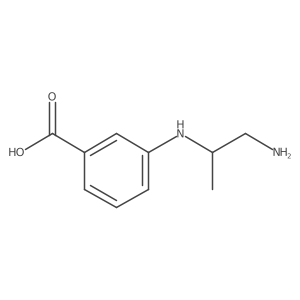 3-[(1-Aminopropan-2-yl)amino]benzoic acid Structure