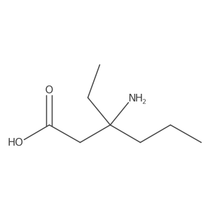 3-Amino-3-ethylhexanoic acid结构式
