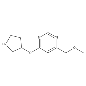 4-(Methoxymethyl)-6-pyrrolidin-3-yloxypyrimidine结构式