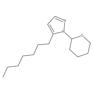 5-Heptyl-1-(oxan-2-yl)pyrazole Structure