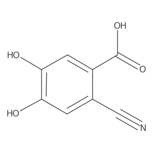 2-Cyano-4,5-dihydroxybenzoic acid Structure
