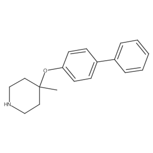 4-Methyl-4-(4-phenylphenoxy)piperidine Structure