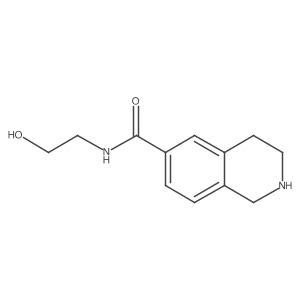 1,2,3,4-Tetrahydro-N-(2-hydroxyethyl)-6-isoquinolinecarboxamide Structure