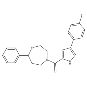 (4-(4-fluorophenyl)-1H-pyrrol-2-yl)(7-phenyl-1,4-thiazepan-4-yl)methanone结构式