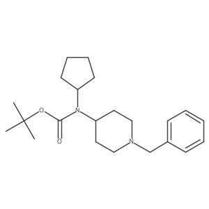 N-cyclopentyl-N-[1-(phenylmethyl)-4-piperidinyl]carbamic acid 1,1-dimethylethyl ester结构式