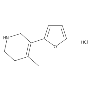 5-(Furan-2-yl)-4-methyl-1,2,3,6-tetrahydropyridine hydrochloride结构式