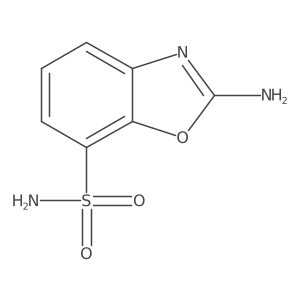 2-Aminobenzo[d]oxazole-7-sulfonamide结构式